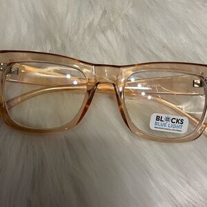 🛍️Transparent Brown Square Glasses🛍️